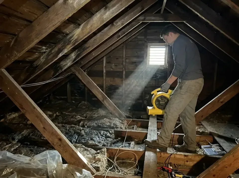 attic-water-damage-drying-proc-007 — frequently asked questions, Emergency Water Extraction & 24/7 Flood Response in Travele…